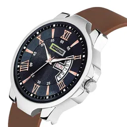 CSAMON Men Dial & Straps Analogue Watch 3KANSLV BLKDD 804 BRO_SH image 2