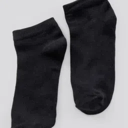 Pine Kids Ankle Length Anti Microbial Washed School Socks Solid Pack of 3- Black image 4