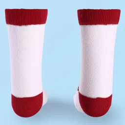 Cute Walk By Babyhug Disney Ankle Length Anti-Bacterial SocksWith Minnie Mouse Graphics Pack Of 3 - Red & White image 4