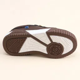 Cute Walk by Babyhug Lace Ups Formal Shoes - Coffee image 5