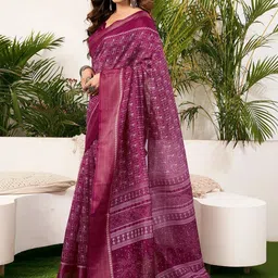 SANISA Ethnic Motifs Handloom Saree image 5