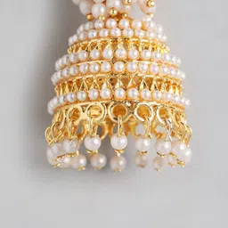 Anouk Glod Plated Jhumkas Earrings image 2