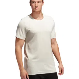 Adidas Light Grey Regular Fit Self Pattern Sports T-Shirt-image-22