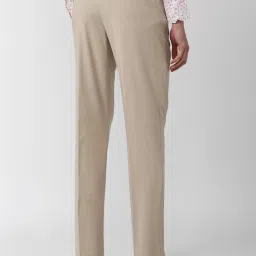 Van Heusen Beige Regular Fit Trousers image 2