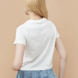 Ginger by Lifestyle Women's Off White T-Shirt image 2