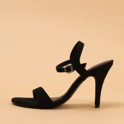 Eridani Women's Orla Black Ankle Strap Stilettos image 2