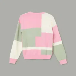 Fame Forever By Lifestyle Multicolor Regular Fit Color Block Sweater image 2
