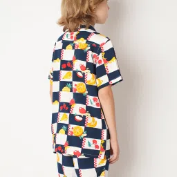 Jack & Jones Junior Navy & White Checks Shirt image 2