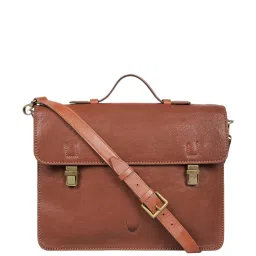 Hidesign Malmo 03 Medium Mens Briefcase - Tan image 2