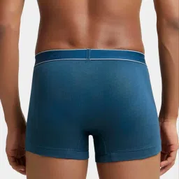 Jockey 1015 Teal Super Combed Cotton Rib Trunks with Stay Fresh Properties - Pack of 2 image 2