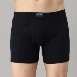 Zoiro Black Cotton Regular Fit Trunks - Pack Of 2 image 2
