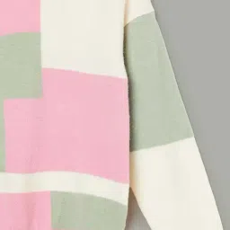 Fame Forever By Lifestyle Multicolor Regular Fit Color Block Sweater image 3