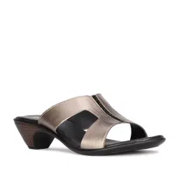 Bata Women's Lisbon Gun Metal Casual Sandals-picture-41