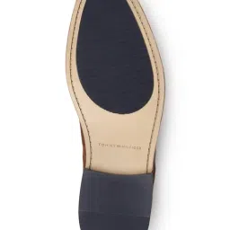 TOMMY HILFIGER Men Suede Leather Brown Solid Derby Shoes image 2