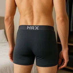 HRX by Hrithik Roshan Pack Of 2 Breathability Anti-Bacterial Short Trunks PACK OF 2-HRX-MO image 4