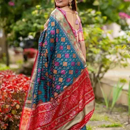 KALINI Ethnic Motifs Zari Patola Saree image 3