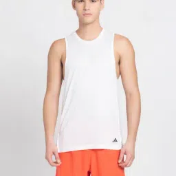 adidas White Regular Fit Yoga Tank Tee-picture-30