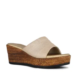 Inc.5 Women's Antique Gold Casual Wedges image 2