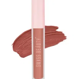 SWISS BEAUTY Super Matte Liquid Lipstick Caramel Nude - 3.5 ml-image-49