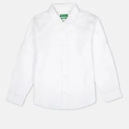 United Colors of Benetton Boys White Regular Fit Shirt-picture-15