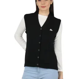Monte Carlo Black Wool Open Front Cardigan-picture-16