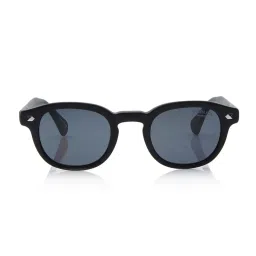 Shisen Fox Black Round Unisex Sunglasses image 2