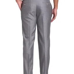 Park Avenue Grey Regular Fit Trousers image 2