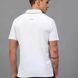 Dida White Polyester Regular Fit Polo T-Shirt image 2