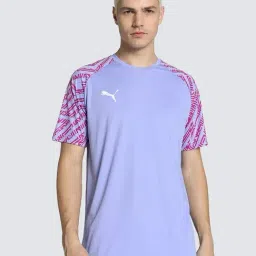 Puma Teamsport Elektro Purple Regular Fit Printed Sports T-Shirt-image-14