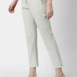 Van Heusen Grey Slim Fit Trousers image 3