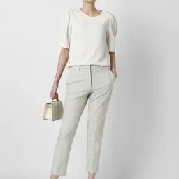 Van Heusen Grey Slim Fit Trousers image 4