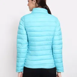 Mode by Red Tape Blue Round Neck Puffer Jacket image 2