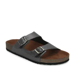 Mozafia Women's Silver Slides image 2