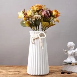 Tayhaa White Ceramic Flower Vase-picture-18