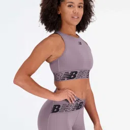 New Balance Purple Printed Sports Bra image 2