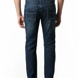 Basics Blue Skinny Fit Distressed Distressed Jeans image 2
