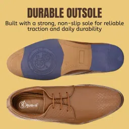 Guava Men's Tan Derby Shoes image 4