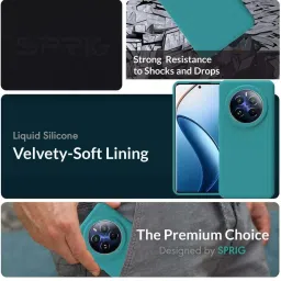 Sprig Back Cover for REALME 12 PRO PLUS (Blue) image 2