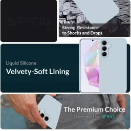 Sprig Back Cover for Samsung Galaxy A35 (Blue) image 2