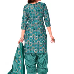 shree jeenmata collection Printed Pure Cotton Unstitched Dress Material image 5