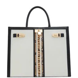 Aldo White & Black Animal Effect Large Tote Handbag-picture-44