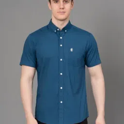 Red Tape Airforce Blue Cotton Regular Fit Shirt-picture-19