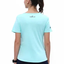 Asics Mint Blue Printed Sports T-Shirt image 2
