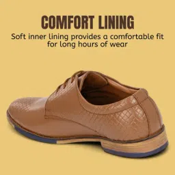 Guava Men's Tan Derby Shoes image 5