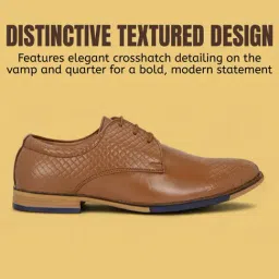 Guava Men's Tan Derby Shoes image 3