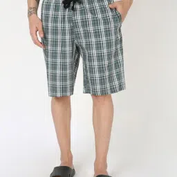 R&B Black Regular Fit Checked T-Shirt image 5