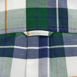 Gant Boys Forest Green Regular Fit Checked Shirt image 3