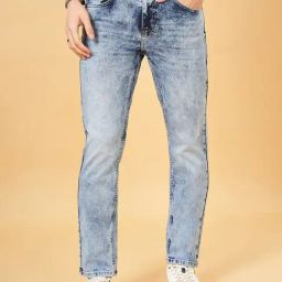 Sf Jeans By Pantaloons Light Blue Straight Fit Jeans-picture-4