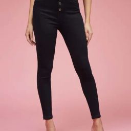 Miss Chase Black Skinny Fit High Rise Clean Look Regular Length Stretchable Denim Jeans-picture-13