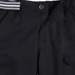 Cavio Boys Black Cotton Regular Fit Pant image 3